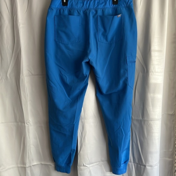 FIGS Zamora Jogger Scrub Pants Capri Blue Size Large - Picture 3 of 5